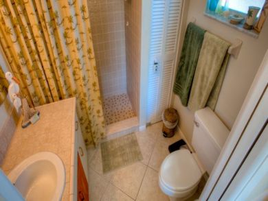 Bathroom with walk-in shower